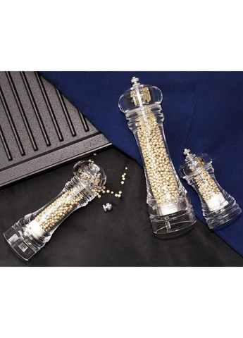 Млин для спецій керамічна перцемолка для кухні з акриловим корпусом 11 см 5 см Fissman (368977940)