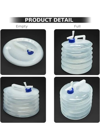 Складная канистра для воды RIAS R-518 с краном 15L White (3_06221) No Brand (395882308)