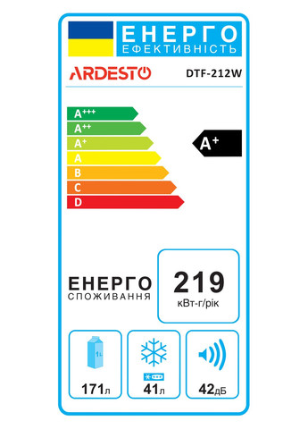 Холодильник двокамерний DTF-M212W143 Ardesto (339082983)