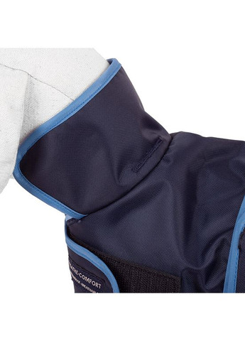 Пальто с воротником, нейлон/флис, тёмно-синий, L, 60см Happet (357074960)