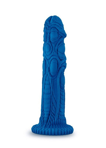 Насадка для страпона с рельефом Realm, синяя 19 см, Vac-U-Lock Blush (289784824)