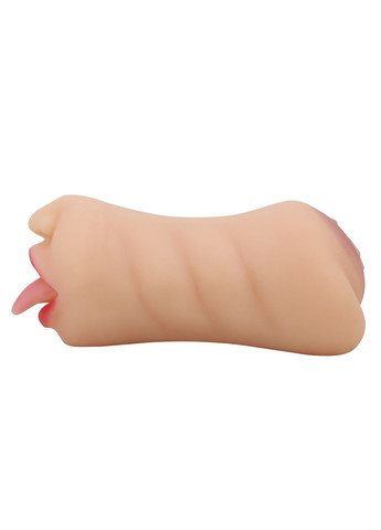 Мастурбатор двосторонній Sarah рот і вагіна, 18 х 8.5 см Crazy Bull (361670204)