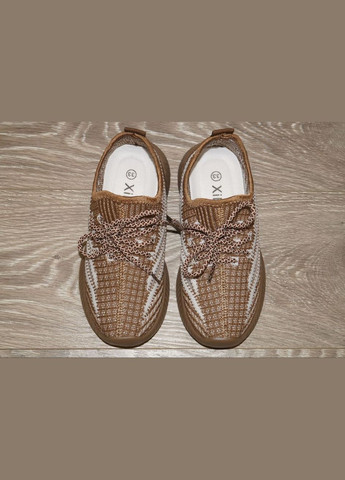 Коричневые демисезонные кроссовки текстильные детские izi коричневые XIFA