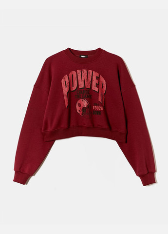 Бордовый свитшот Tally Weijl надпись (311947499)