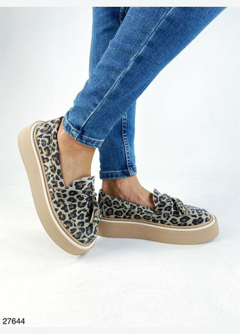 No Brand Стильные женские туфли бежевый з натуральная замша, — демисезон (299722581)