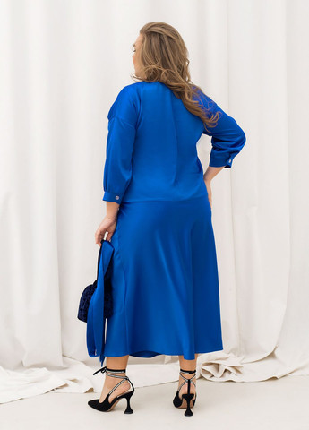 Шовковий спідничний костюм No Brand (322965963)