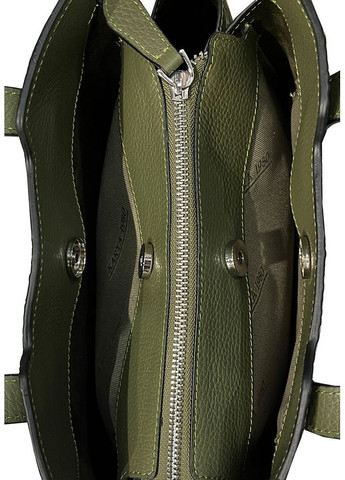 Сумка жіноча шкіряна оливкова (Д/Ш/В) 29х12х17,5 (см) Karya (336377966)