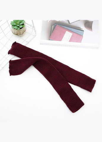 Митенки длинные в рубчик бордовые One Size No Brand (308250754)