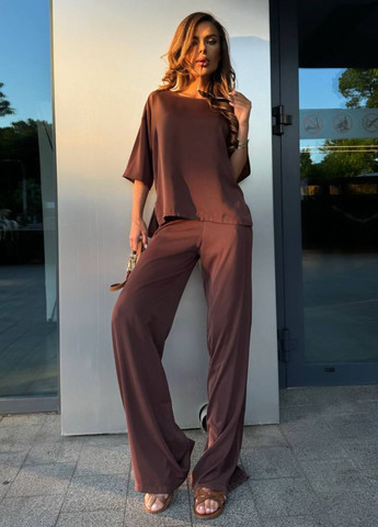 Изысканная легкая летняя повседневная футболка свободного фасона с рукавами три четверти Tik-Tak - (348830771)