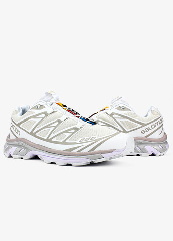 Білі всесезон кросівки чоловічі і жіночі salomon xt-6 white | саломон хт-6 білі No Brand