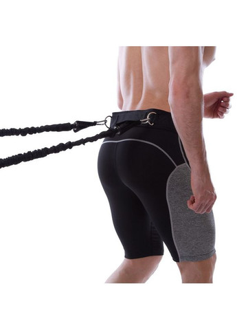 Пояс для вибігання еспандер для відпрацювання швидкості та вибухової сили парний FB-5583 (латекс, поліестер, 2 жгути SP-Planeta (354703108)