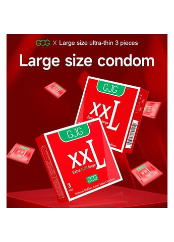 Презервативы "GJG XXL Extra large" - 3шт - (372659945)