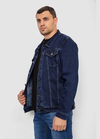 Темно-синяя демисезонная куртка мужская джинсовая, Ager