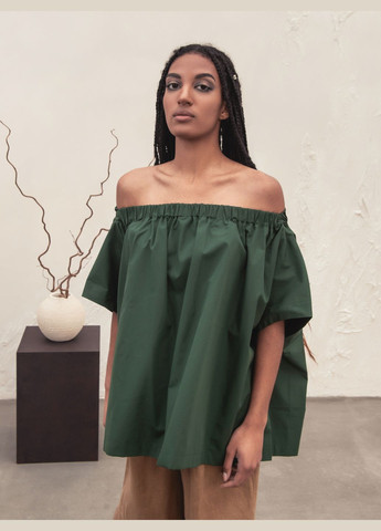 Літній бавовняний топ oversize з еластичною горловиною HankaKohana Linda (323143539)