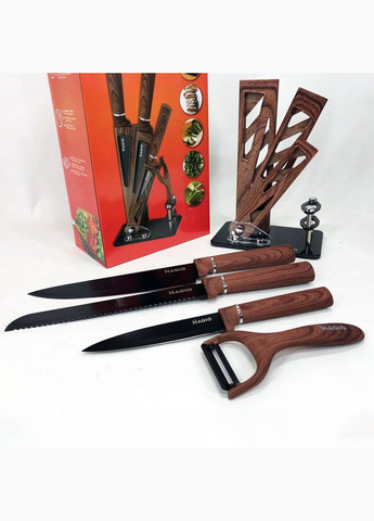 Набір ножів MG-1095 5 предметів, Поварські кухонні ножі набір, Набір ножів для кухні Magio (364665734)