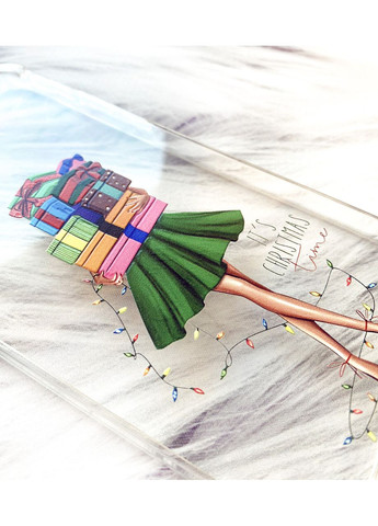 Прозорий чохол на iPhone 16 Pro Max Дівчина з подарунками (принт 148) Creative (362963621)