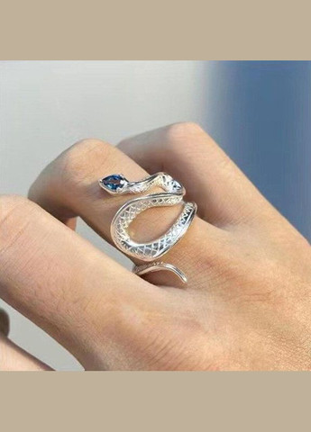 Кольцо в форме змеи на голове фианит смерть и возрождение перстень в виде змеи размер регулируемый Fashion Jewelry (285110720)
