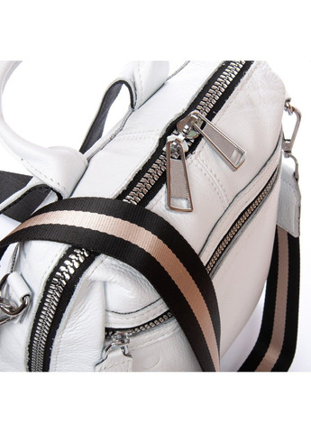 Женская кожаный рюкзак 8781-9 white Alex Rai (293765259)