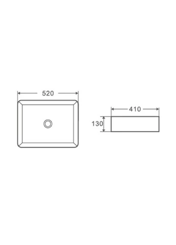 Раковина накладная Premium Quadro-0102 () Mixxus MP6488 (380881526)