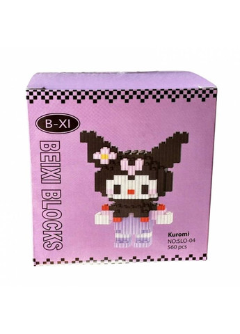 Детский 3D конструктор Kuromi 560 деталей 12 см BB (360867022)