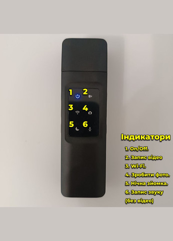 Нагрудна міні боді камера L13 FullHD з Wi-Fi 1080p / нагрудний відеореєстратор CAM (327434020)