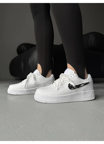 Черные демисезонные кроссовки мужские nike air force 1 07 lx molten metal swoosh pack black найк аир форс 1 черные No Brand