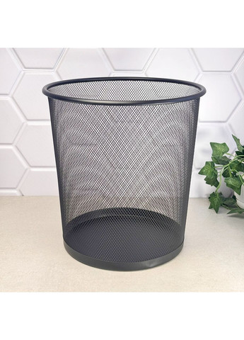 Металлическая урна для бумаги сетчатая 15 л, чёрная 32020 Феникс Feniks (364195678)