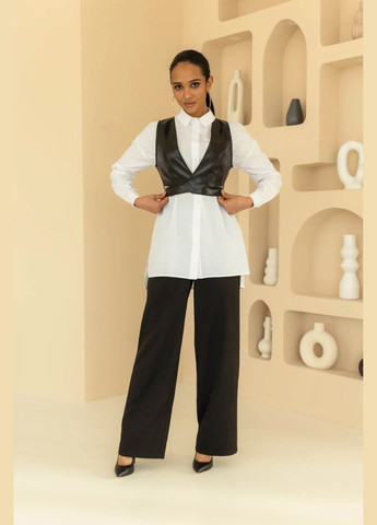 Черный женский жилет-корсет Seventeen однотонный - демисезонный