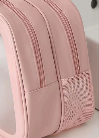 Косметичка органайзер сумка несессер для косметики аксессуаров мелких вещей экокожа 34х21х15 см (476659-Prob) Розовая Unbranded (286761672)