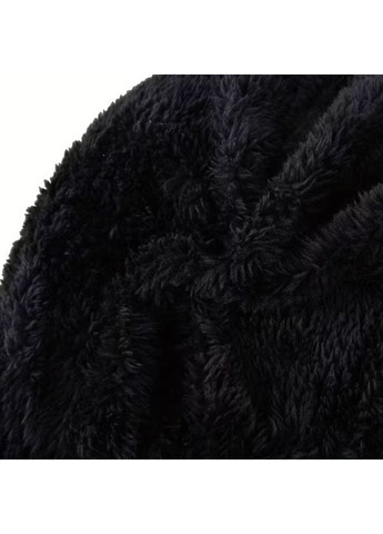 Шапка тепла однотонна на флісі з Черепами. Чорна No Brand (362590102)