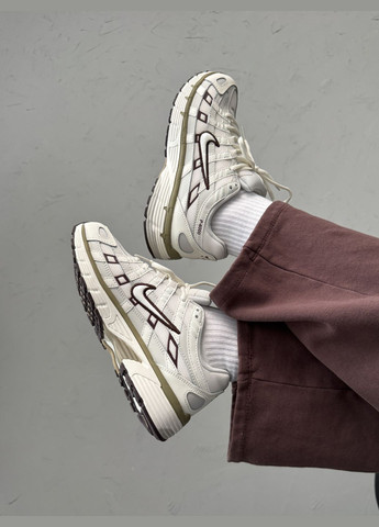 Белые демисезонные кроссовки мужские и женские nike p-6000 white gray | найк п-6000 белые серые No Brand