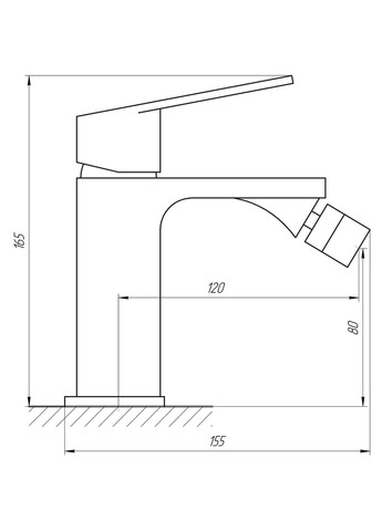 Змішувач для біде LEXI TL 21601-H57-BL Topaz (335040828)