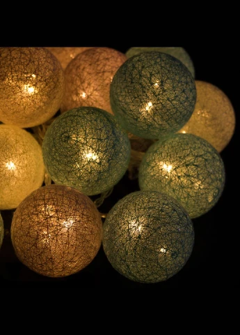 Гірлянда на батарейках Cotton Balls 6 м 30 LED Warm White Springos CL0054 (275095169)