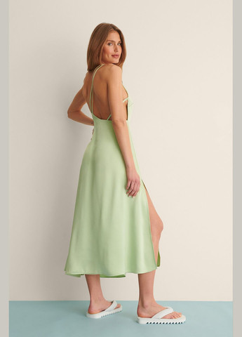 Салатова сукня максі літо,світло-салатовий, NA-KD