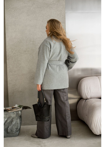 Серое демисезонное Пальто однобортное Minova