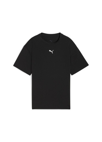 Чорна демісезонна дитяча футболка train all day ess tee youth Puma