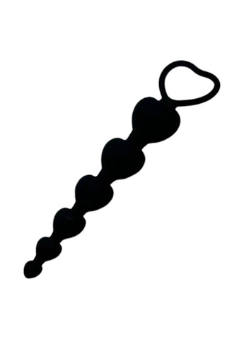 Анальні кульки різного розміру від 1 до 3 см Силіконові анальні намиста Black Anal Ball, чорного кольору No Brand (337168688)