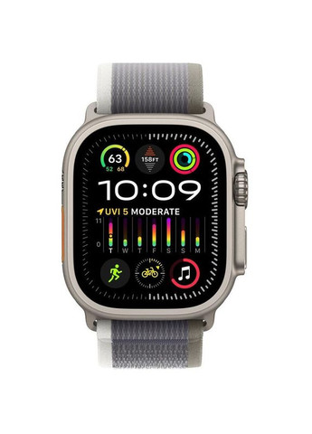 Смарт-часы GPS + Cellular 49mm Titanium Case с Green/Gray Trail Loop-M/L (MRF43) Apple Watch Ultra 2 (377991620)
