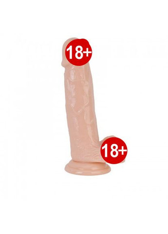 Фаллоімітатор Natural Crystal Skin силіконовий (19 см - L size) фалос на присосці тілесний No Brand (303903416)