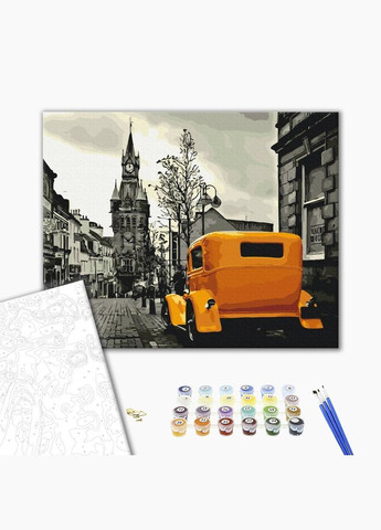 Картина по номерам Лондонское такси Картины на холсте города Лондон 40х50см роспись по холсту BS4239 Brushme (308988258)