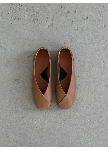 Женские балетки рыжие «орех» | рыжие (353601928)