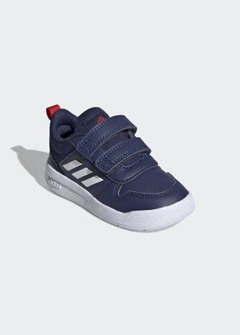 Синие всесезон кроссовки kids tensaur i dark blue/cloud white/active red р.6.5/23/14.5см adidas