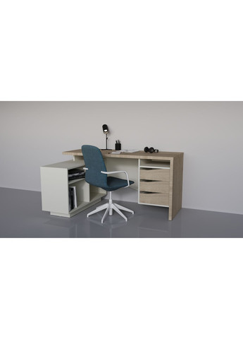 CONNECT 3 L SK стіл письмовий 1575*786 дуб кремона котта/стоун бейж Intarsio (365461496)