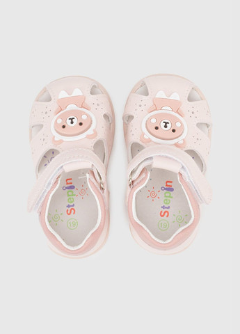 Пудровые босоножки для девочки al881l пудровый (2000990516268s) shop (2000990516268) Stepln
