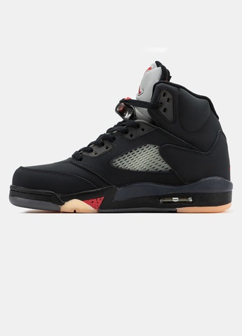 Черные демисезонные кроссовки мужские и женские nike air jordan 5 retro off noir gore-tex | найк джордан 5 ретро черные No Brand