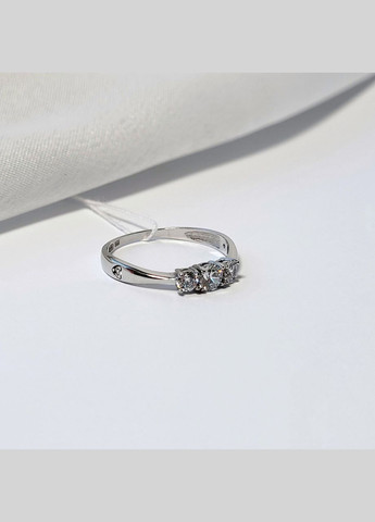 Серебряное кольцо с Белыми камнями размер серебро 925 пробы Родированное 1181к 1.35г No Brand (306741546)