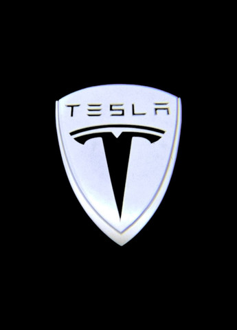 Светодиодная штатная VIP подсветка на дверях автомобиля с логотипом Tesla (330615669)