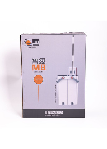 Швабра с ведром для мытья пола с отжимом, плоская насадка из микрофибры, набор для уборки дома HP-35015-18 Household (372155187)