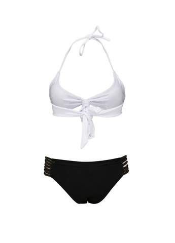 Черно-белый летний купальник No Brand