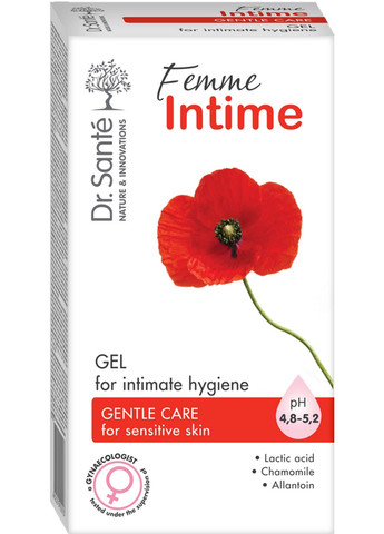 Гель для интимной гигиены «Нежный уход» Femme Intime 230 мл Dr. Sante (283017590)